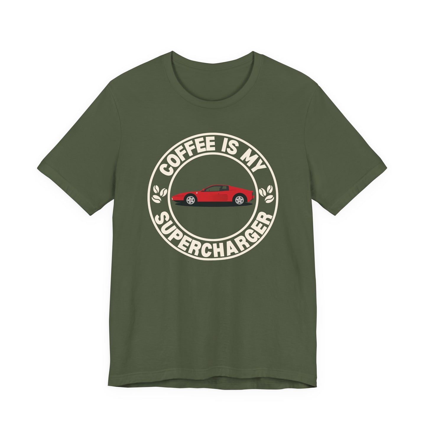 Coffee Is My Supercharger Tee — Car Lover Coffee T‑Shirt