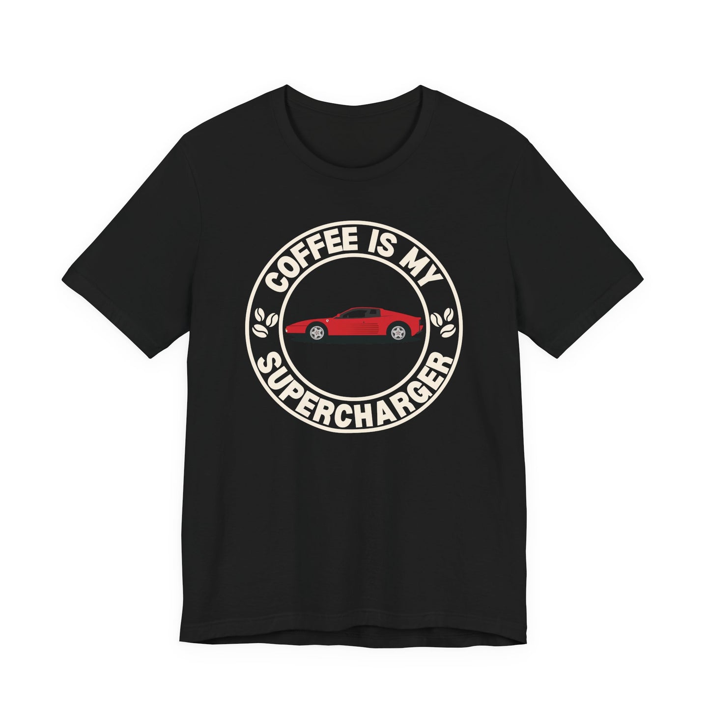 Coffee Is My Supercharger Tee — Car Lover Coffee T‑Shirt