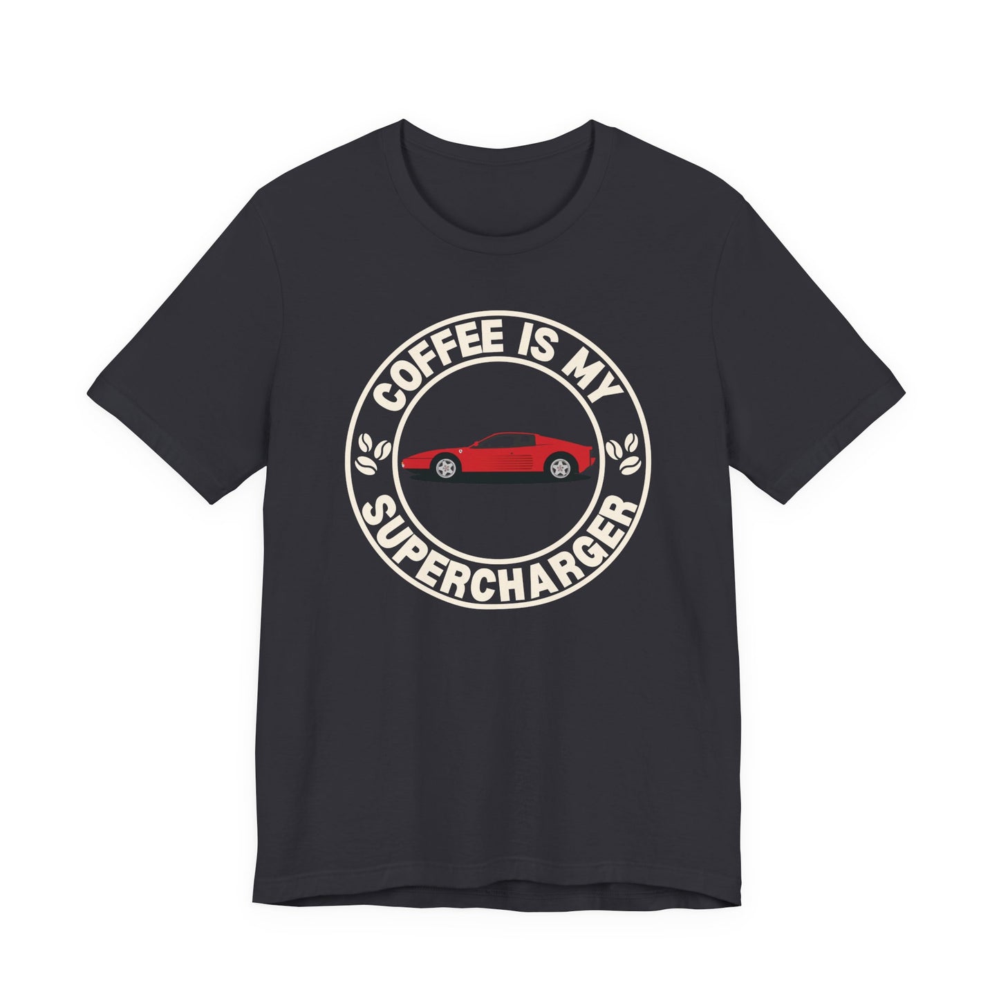 Coffee Is My Supercharger Tee — Car Lover Coffee T‑Shirt